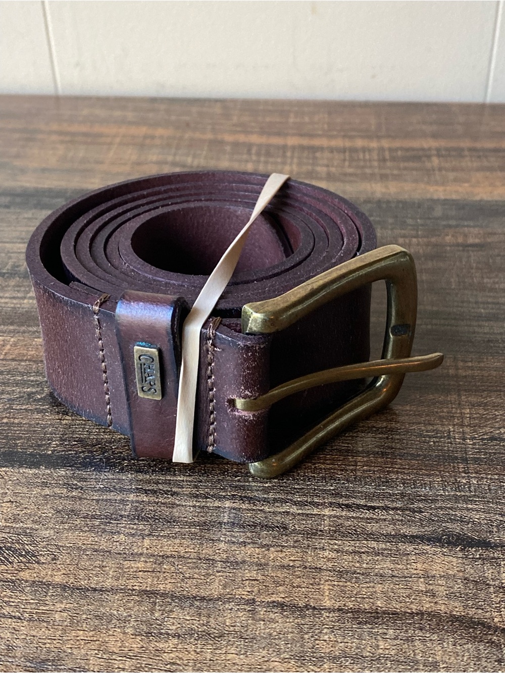 Chaps Leather Belt, 42”
